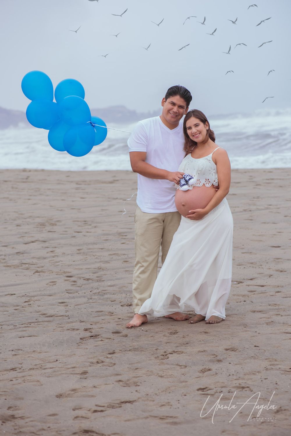 SESION EMBARAZO EXTERIORES PLAYA + URSULA ANGELES PHOTOGRAPHY