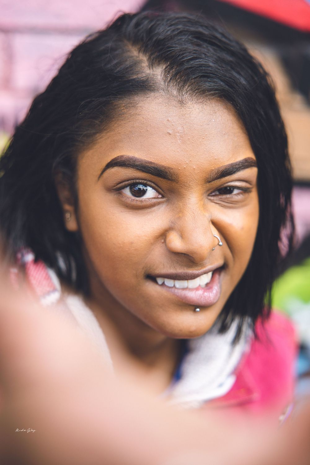 Close-up sequence of candid expressions showing joy and authenticity.