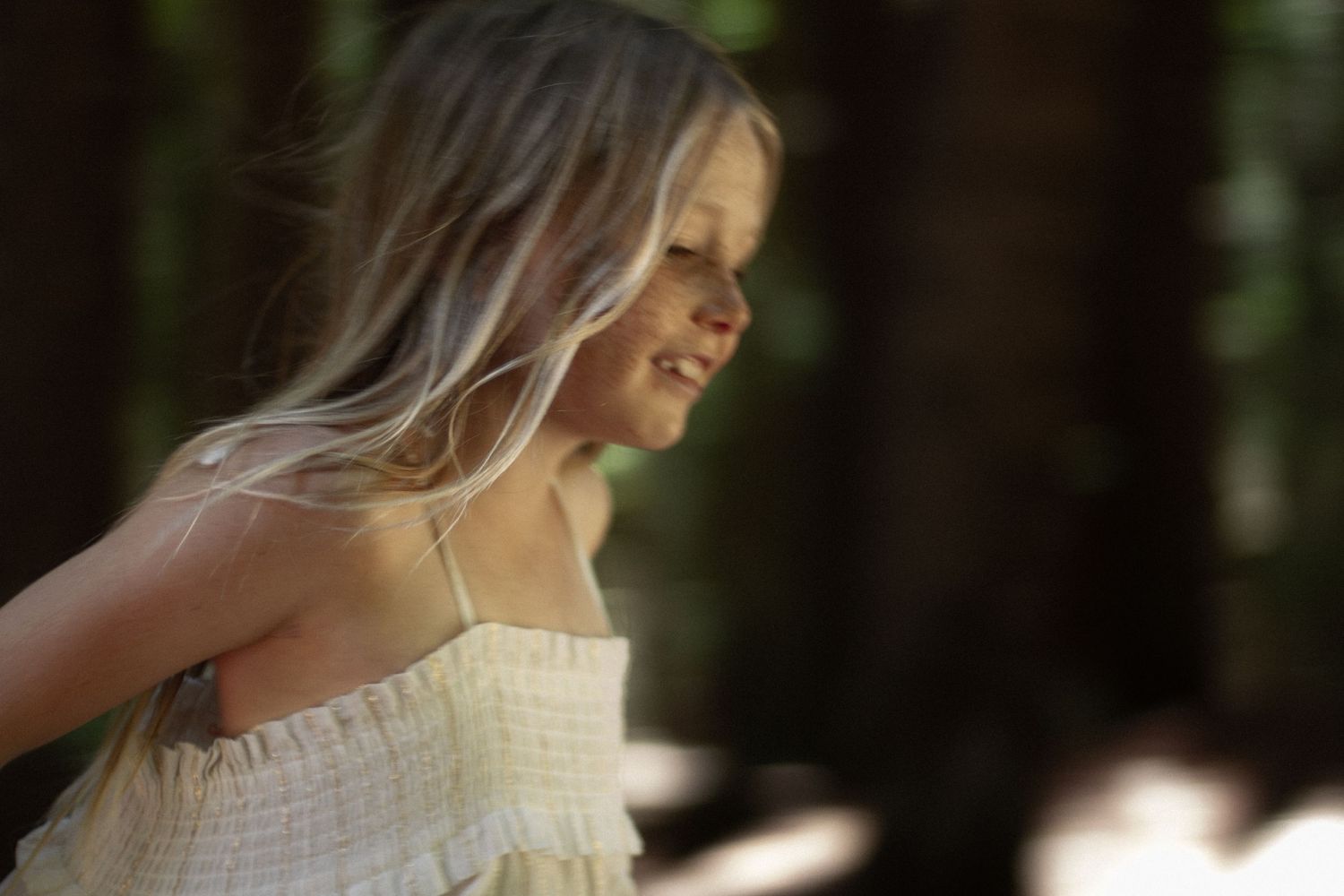 Little girl in forest, nature photography, children photography, natural poses photography