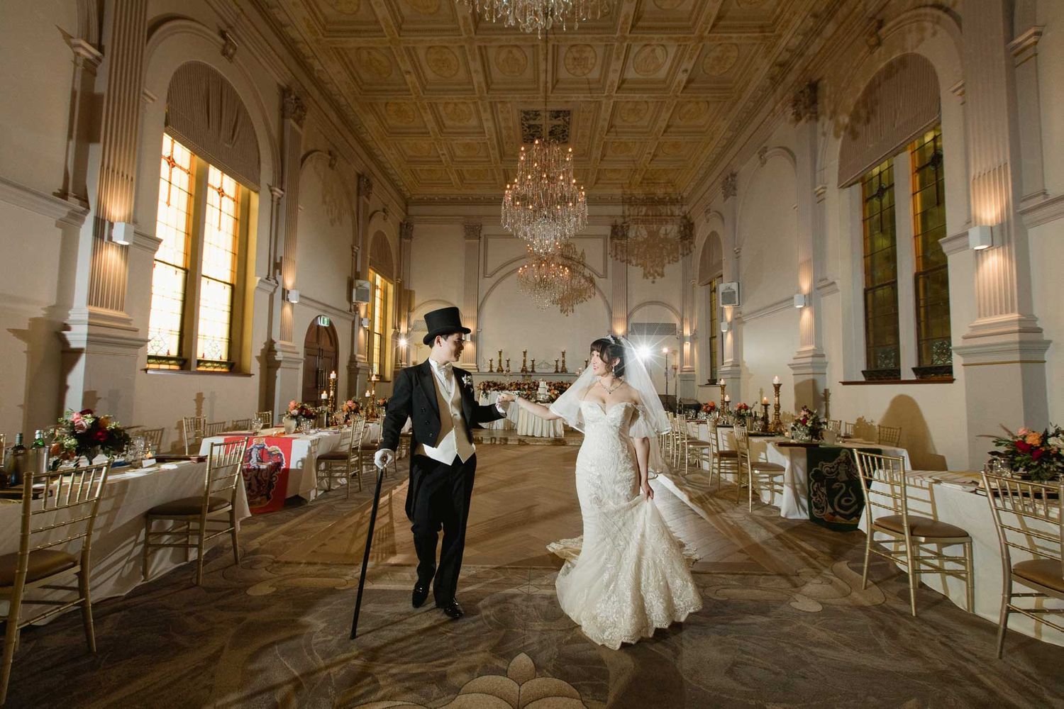 Harry Potter wedding at Curzon Hall