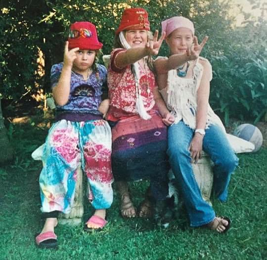 Eldest of 3, my love of tassels and Denim clearly began early on!