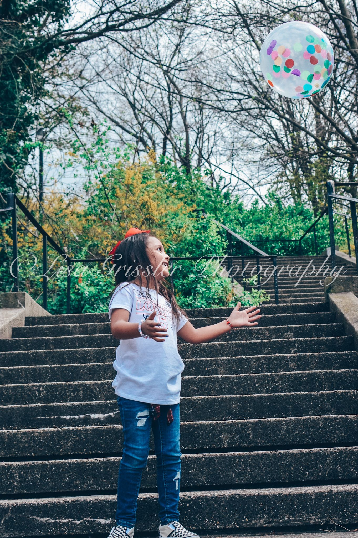 children's photoshoot at park in Staten Island