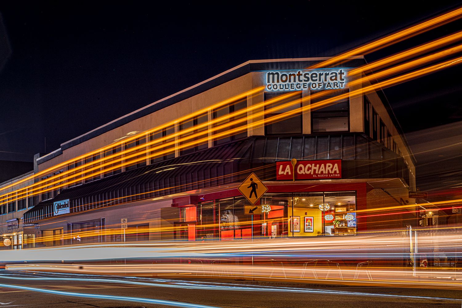 Montserrat College of Art / La Qchara Beverly Massachusetts Photography at Night