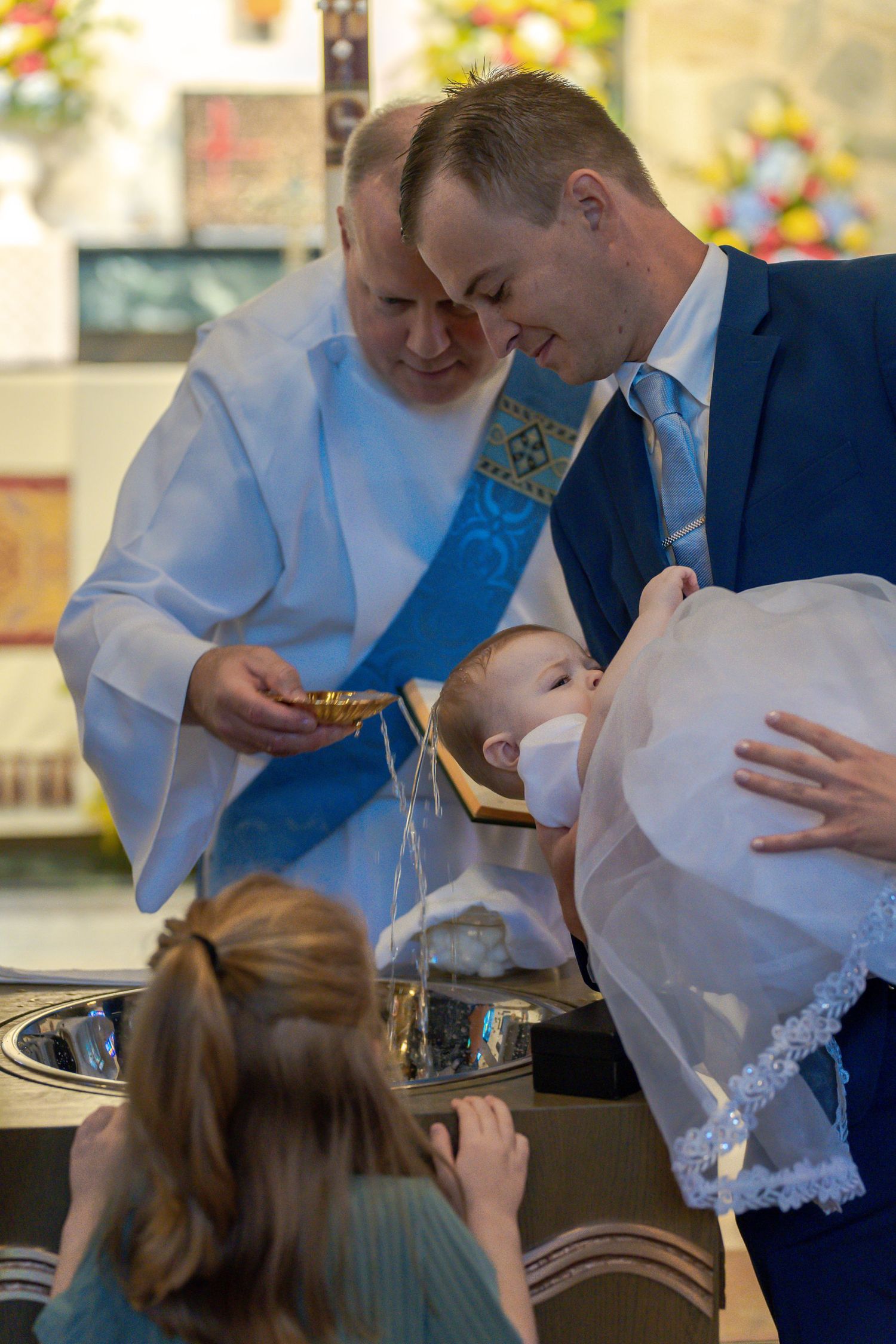 Baptism of a baby in Bucks County, PA