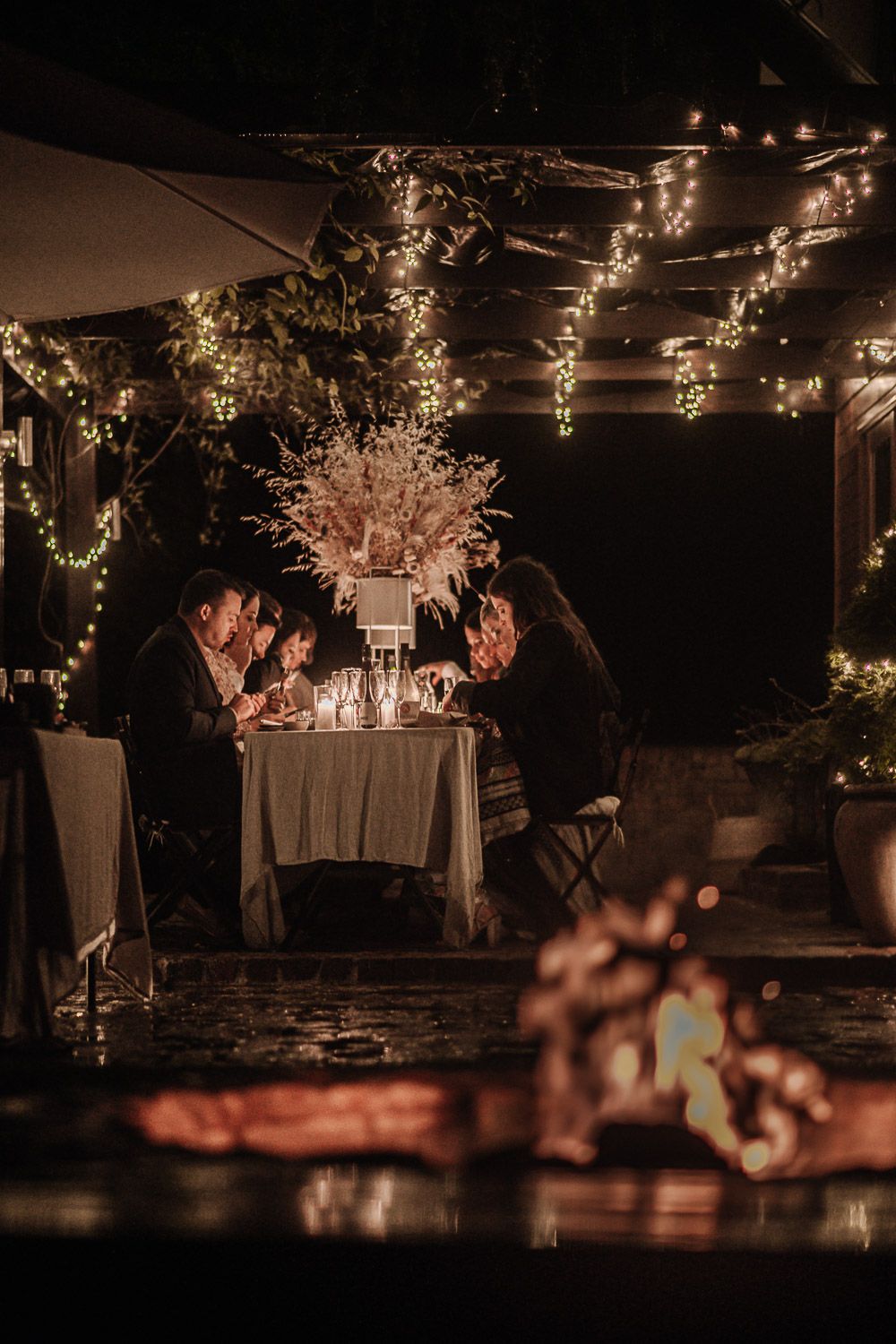 During an intimate wedding evening in Tokyo