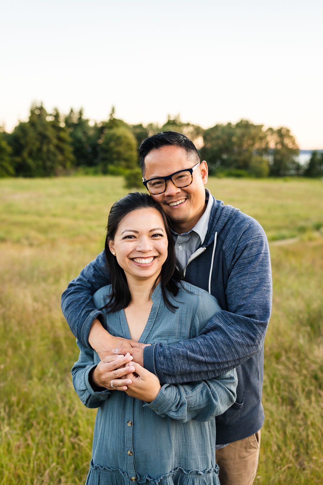 Husband wife portrait in Seattle
