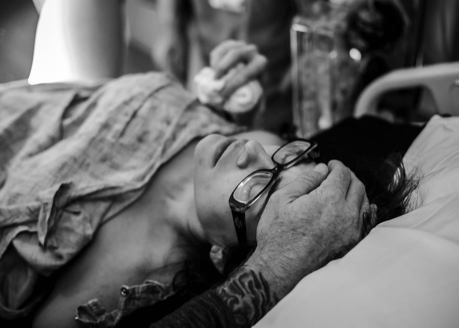 Mother in labor with her son at UnityPoint Health in Sioux City, IA