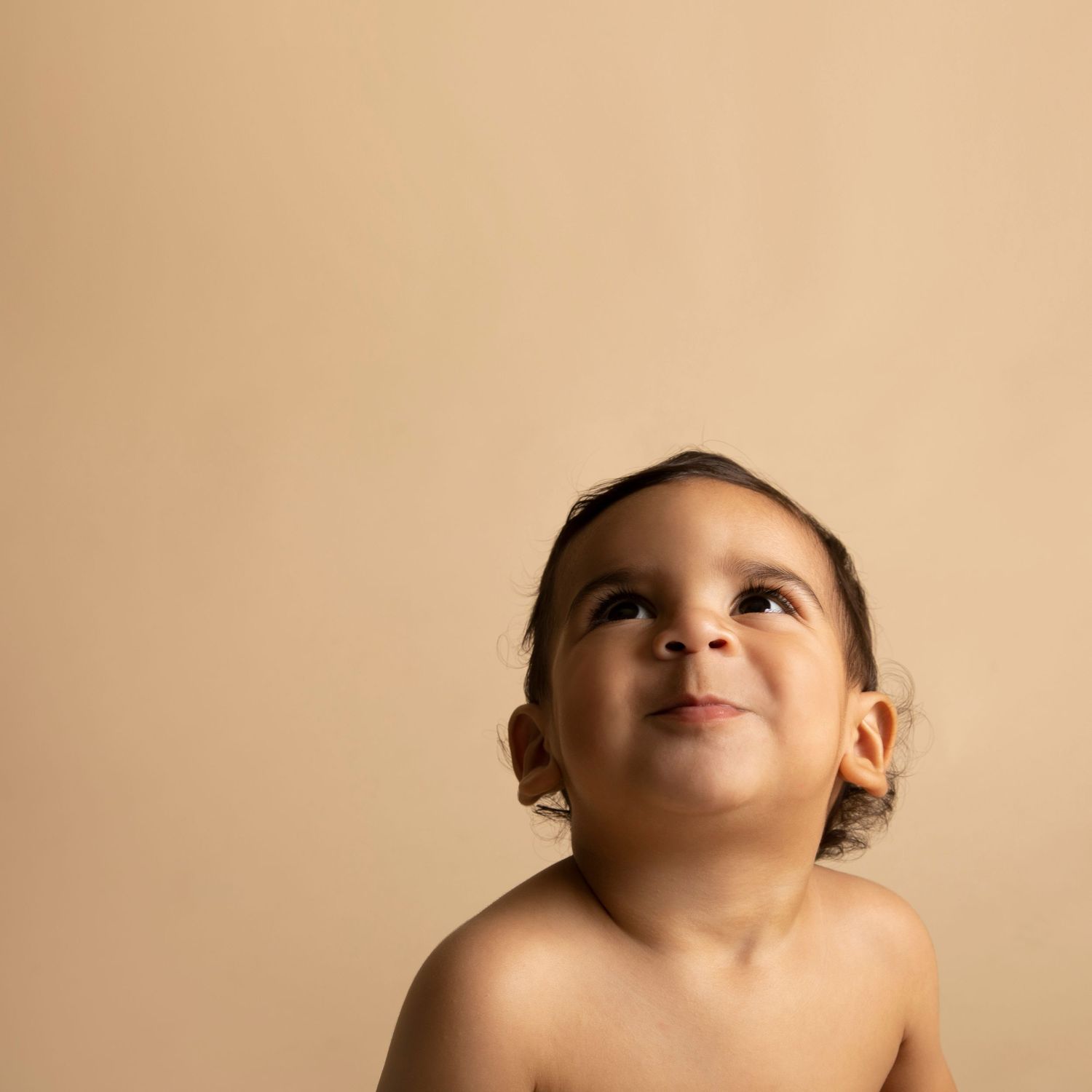 Baby model photographed in Long Island photo studio.