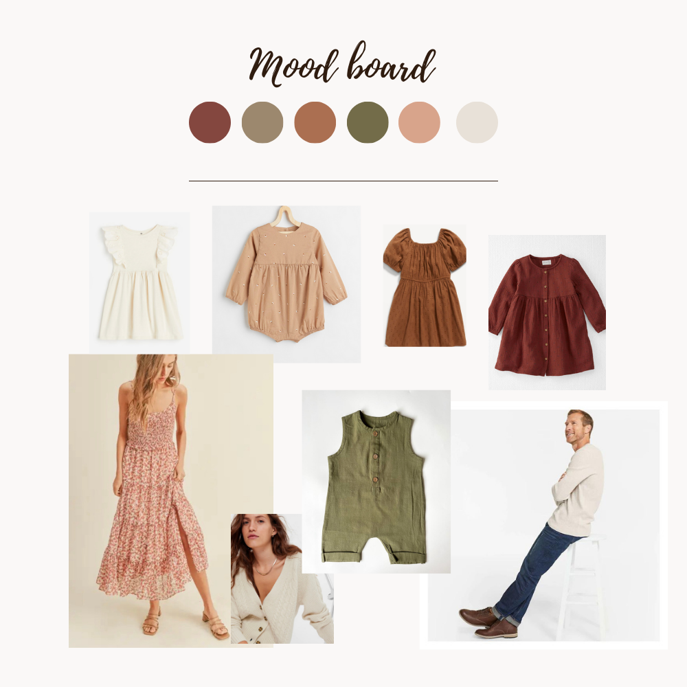 Pink & olive green colour story: Outfit ideas for spring & summer photos in Calgary Alberta.