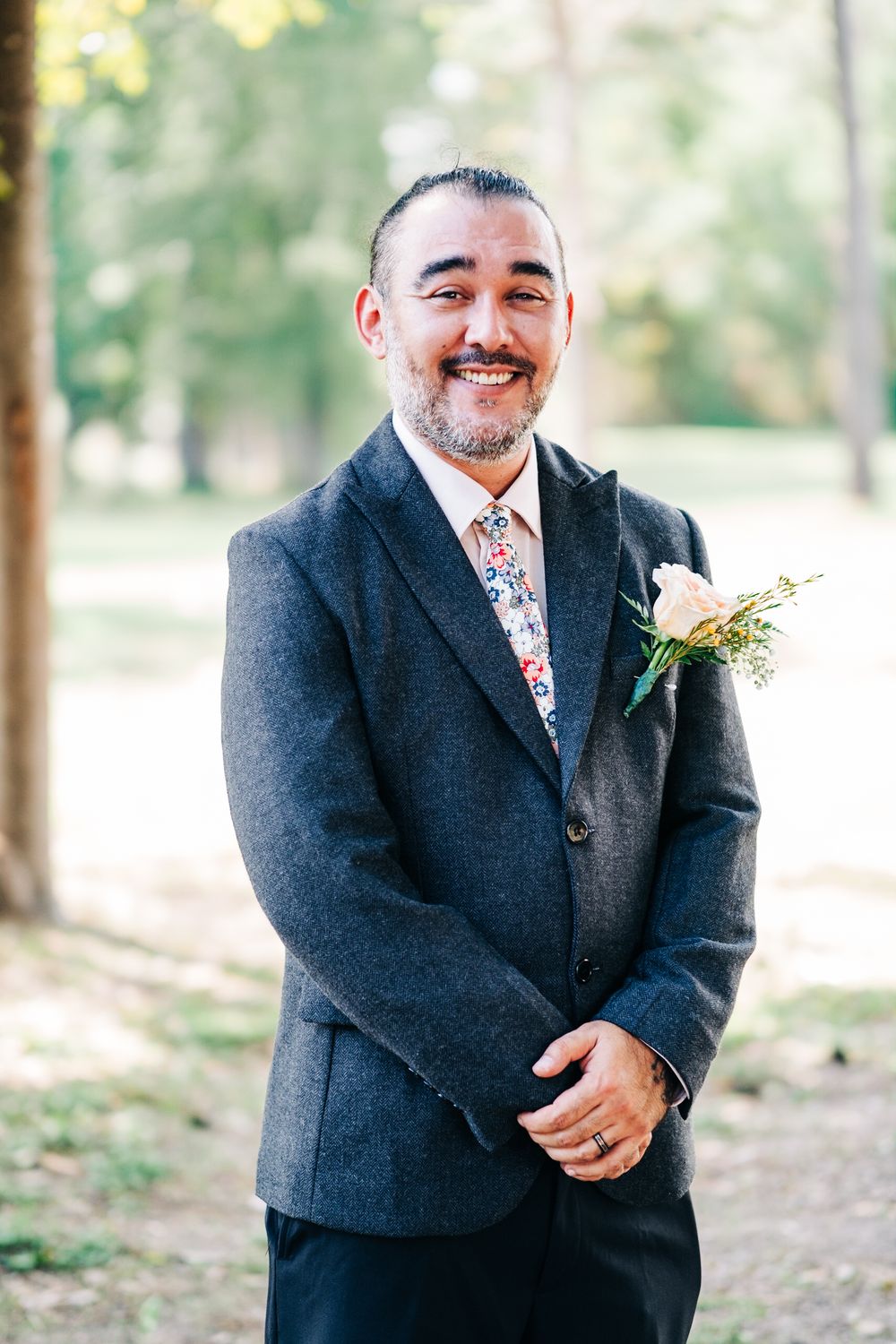 Emotional wedding moment captured during ceremony
