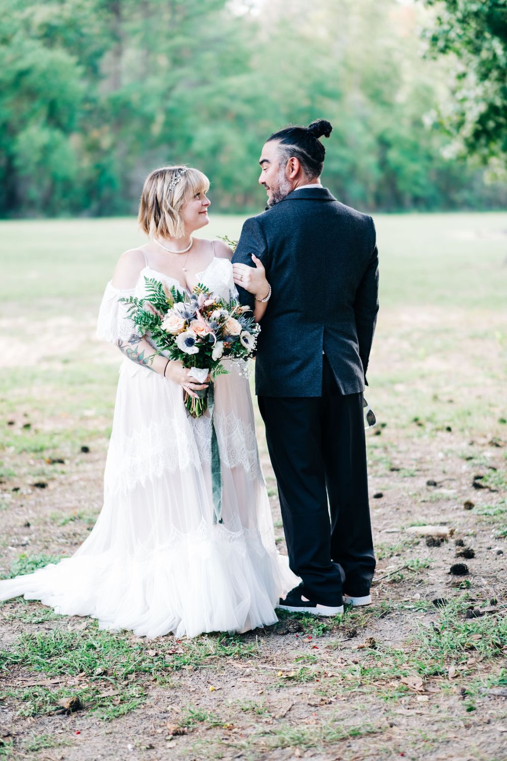 Emotional wedding moment captured during ceremony
