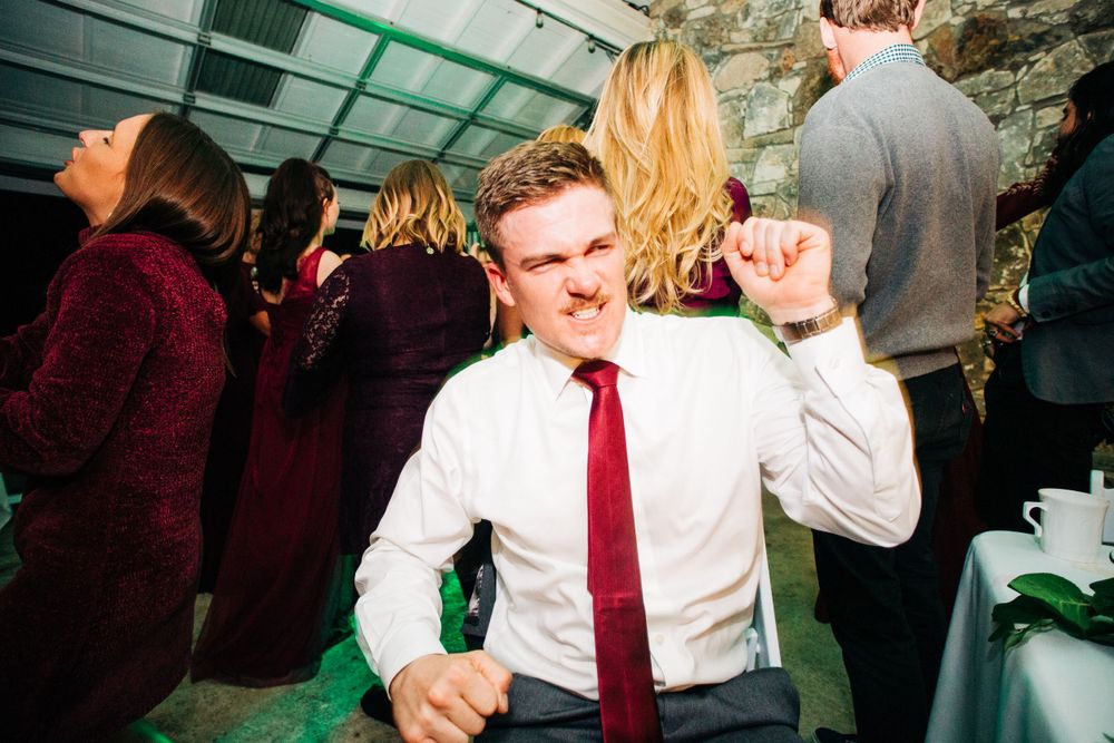 Emotional wedding moment captured during ceremony