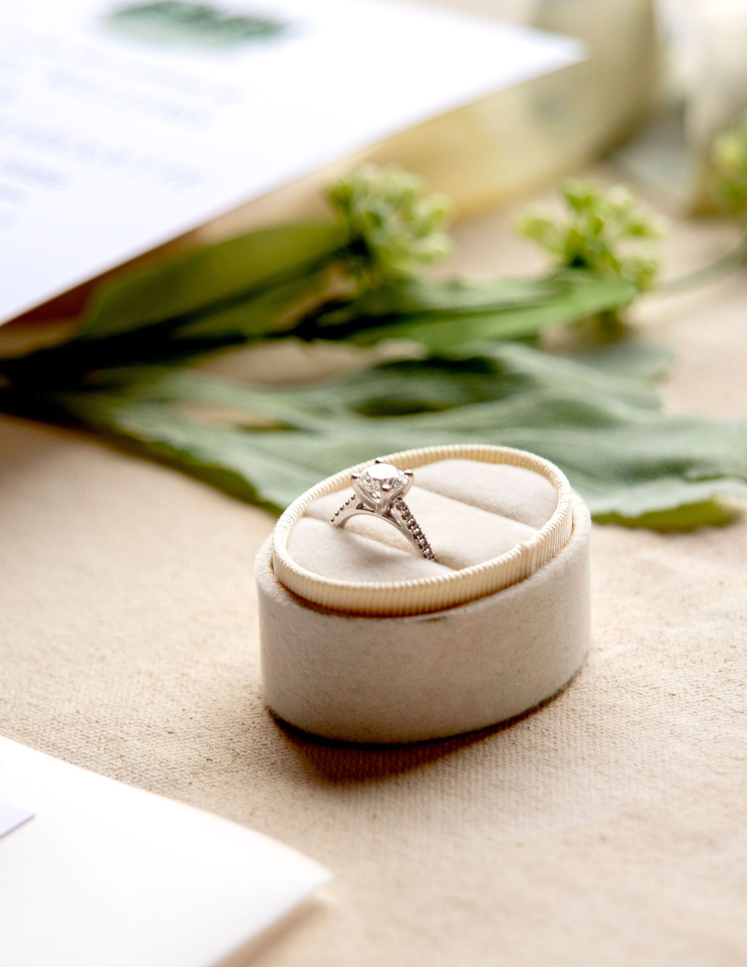Boho Wedding Ring Detail Photograph