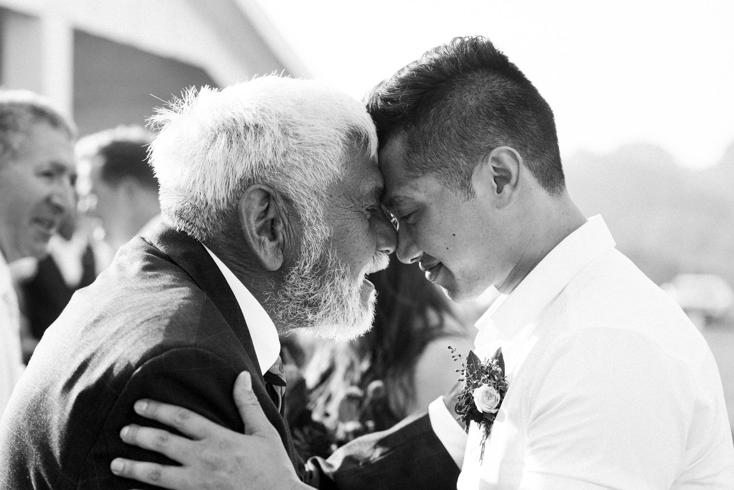 Nelson wedding photographer, wedding photographer Nelson, inclusive wedding photographer, hongi, Maori wedding