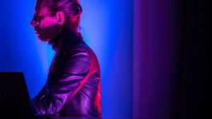 Concert Photography of William Basinski at the old capital Iowa City