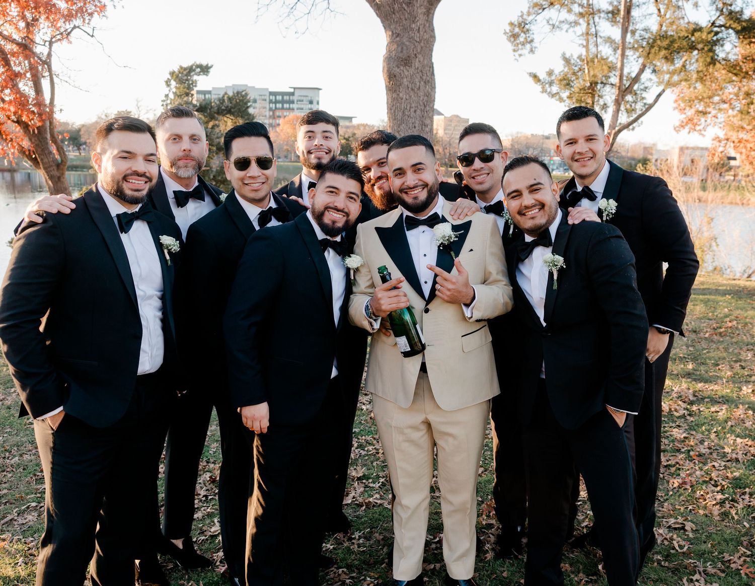 Grooms Men Posing for a photos