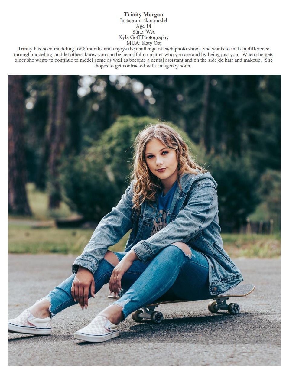Young Model Magazine Kyla Goff Bellingham Model Photographer