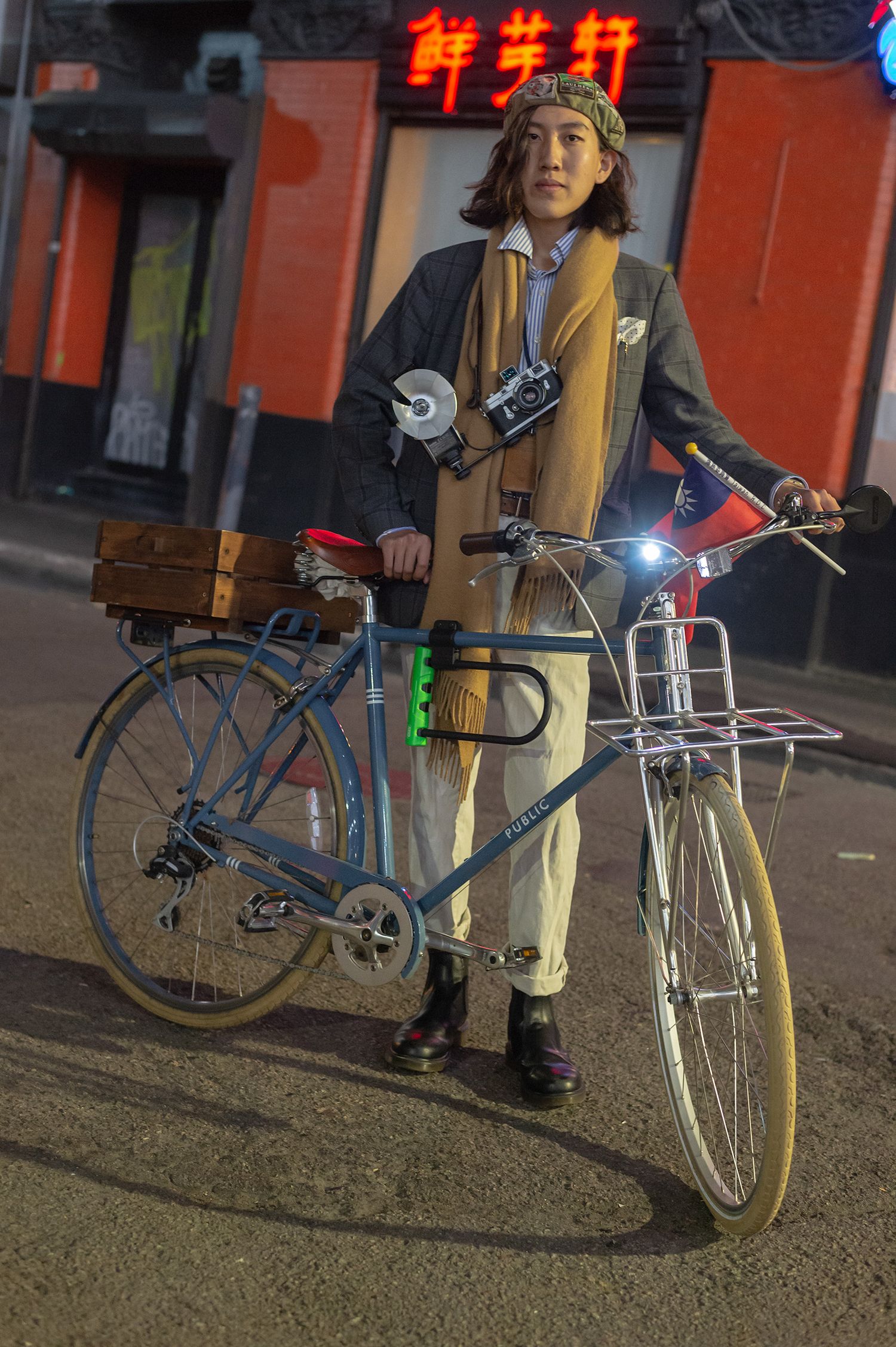 Portrait of photographer Leon Chebychev, Chinatown, Boston, Massachusetts