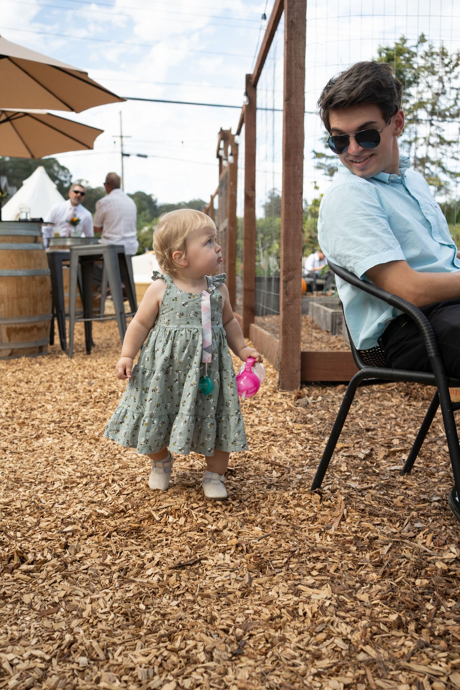 cute reception moment