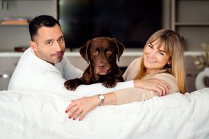 Couples and their dog photoshoot in sydney