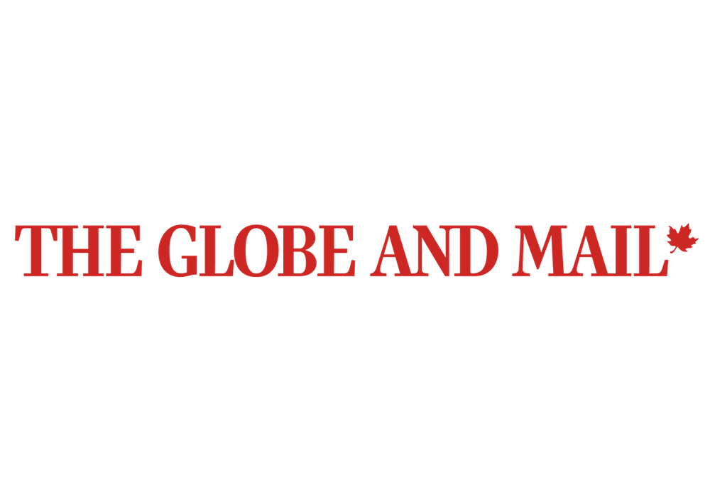 The Globe and Mail newspaper logo in red text on white background.