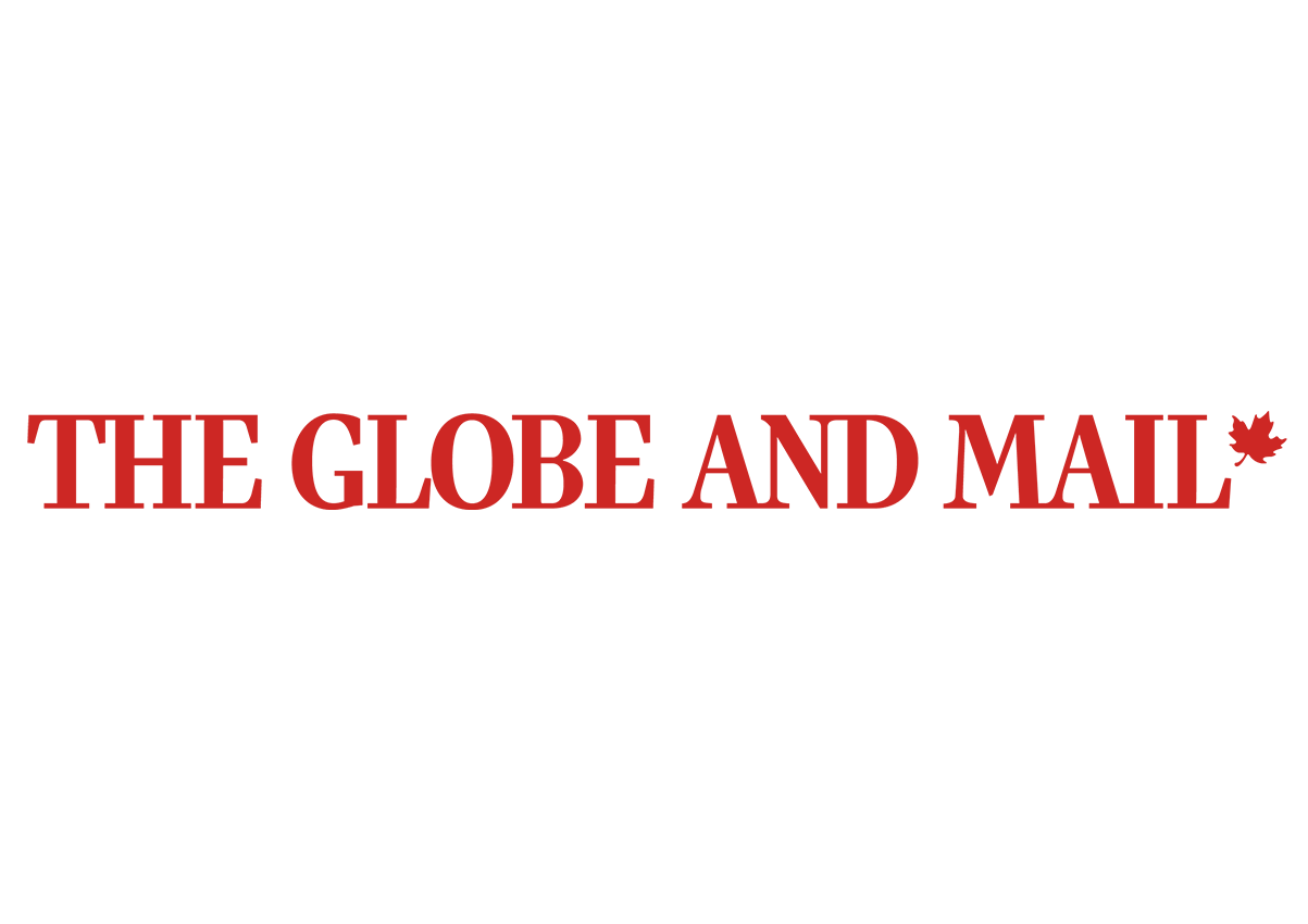 The Globe and Mail newspaper logo in red text on white background.