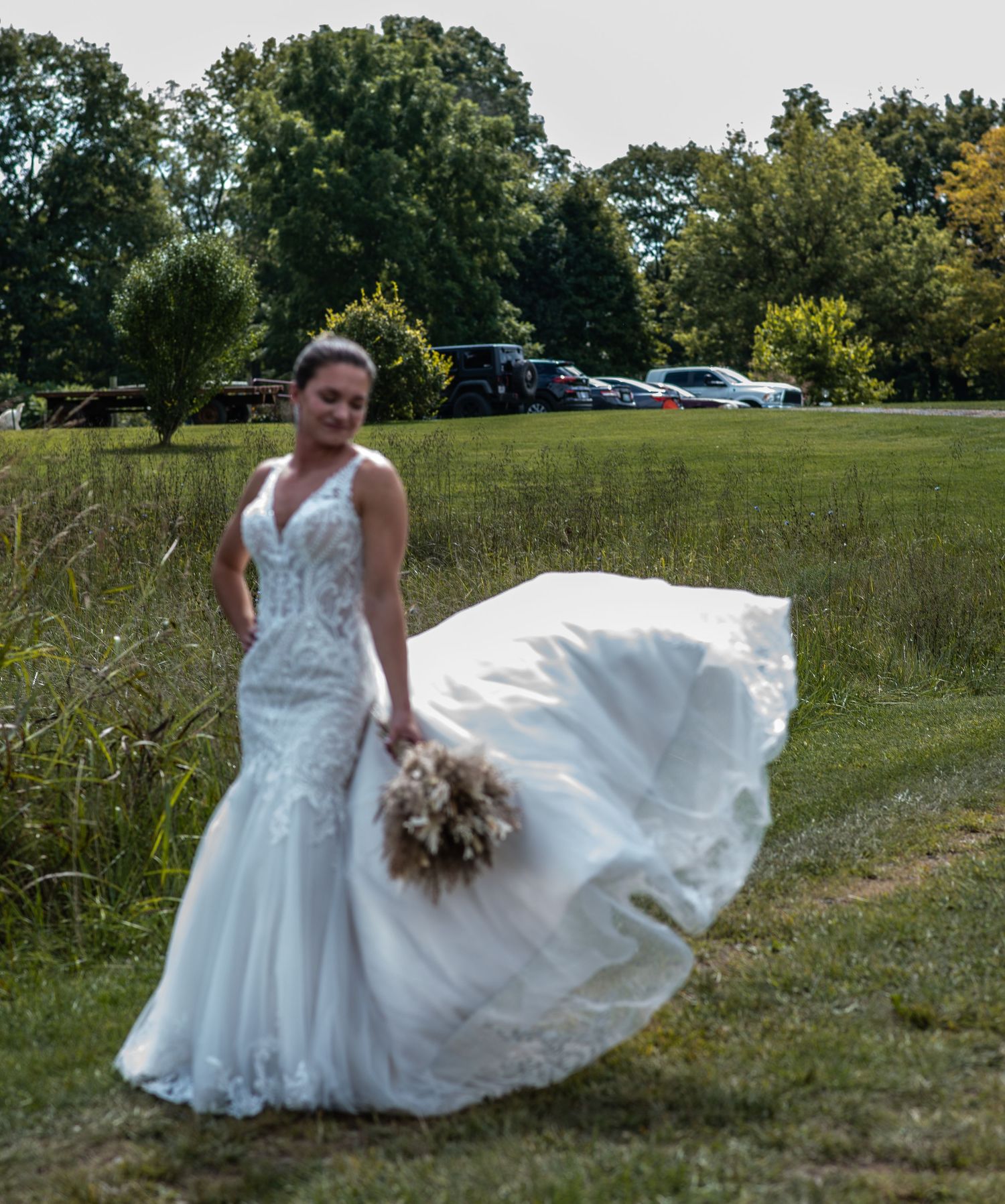 Owning the dress!  You got this!