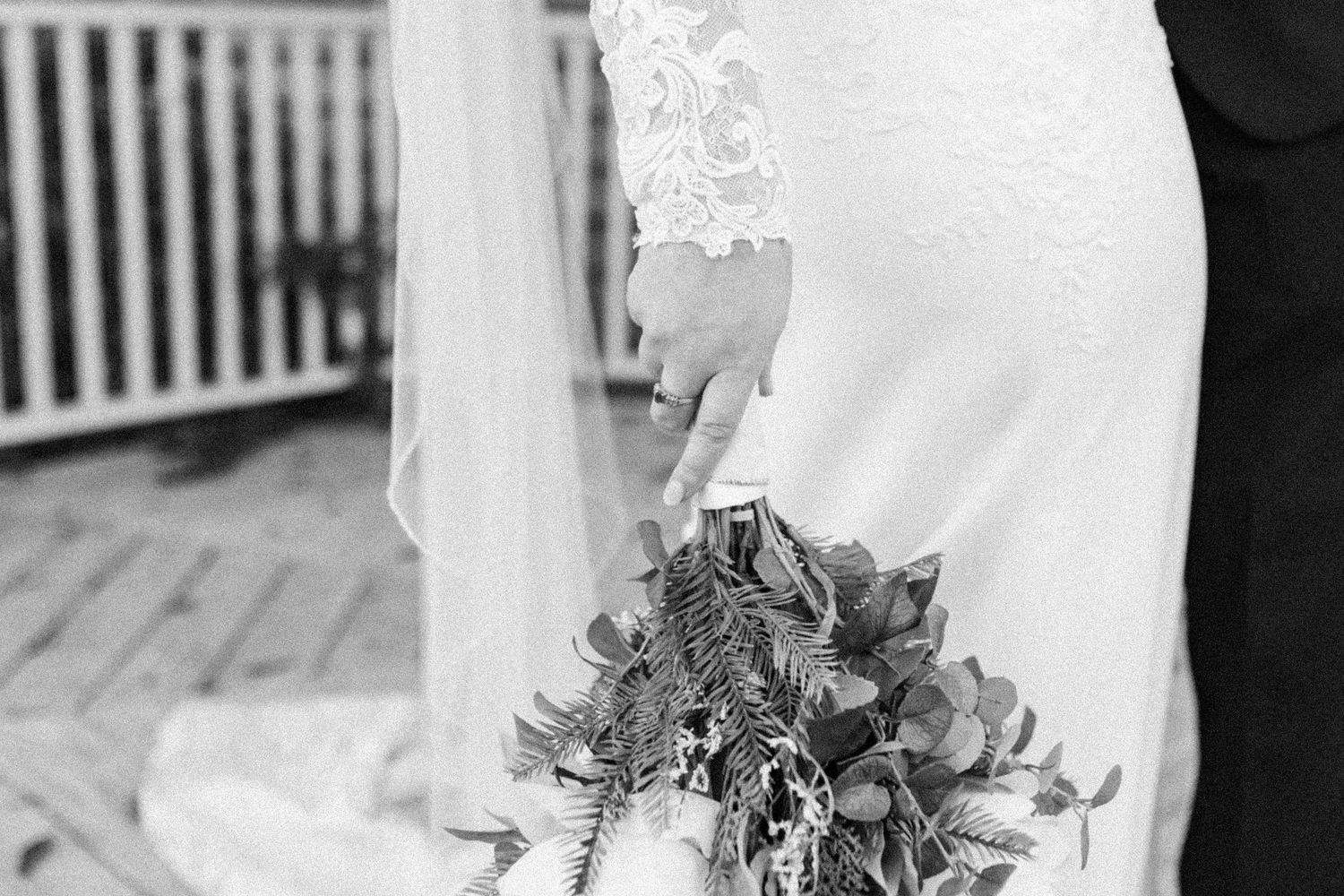 bride bouquet in ring
