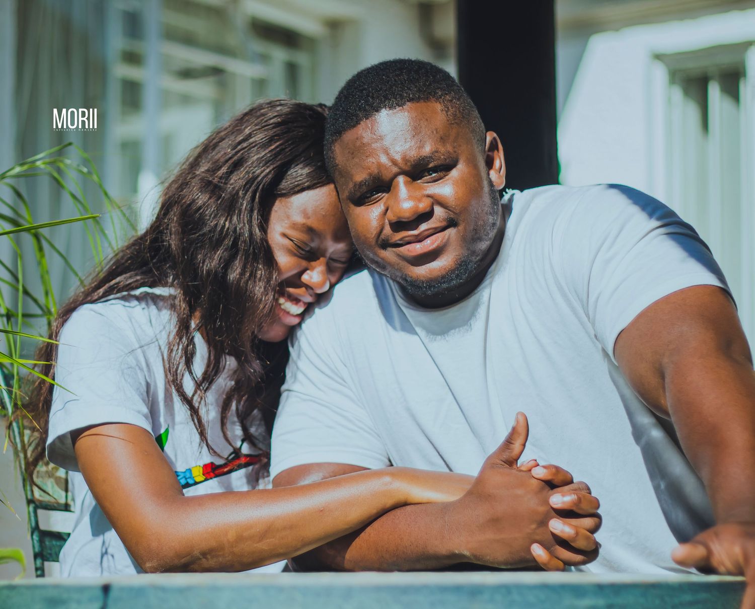 couple posing for portrait session
