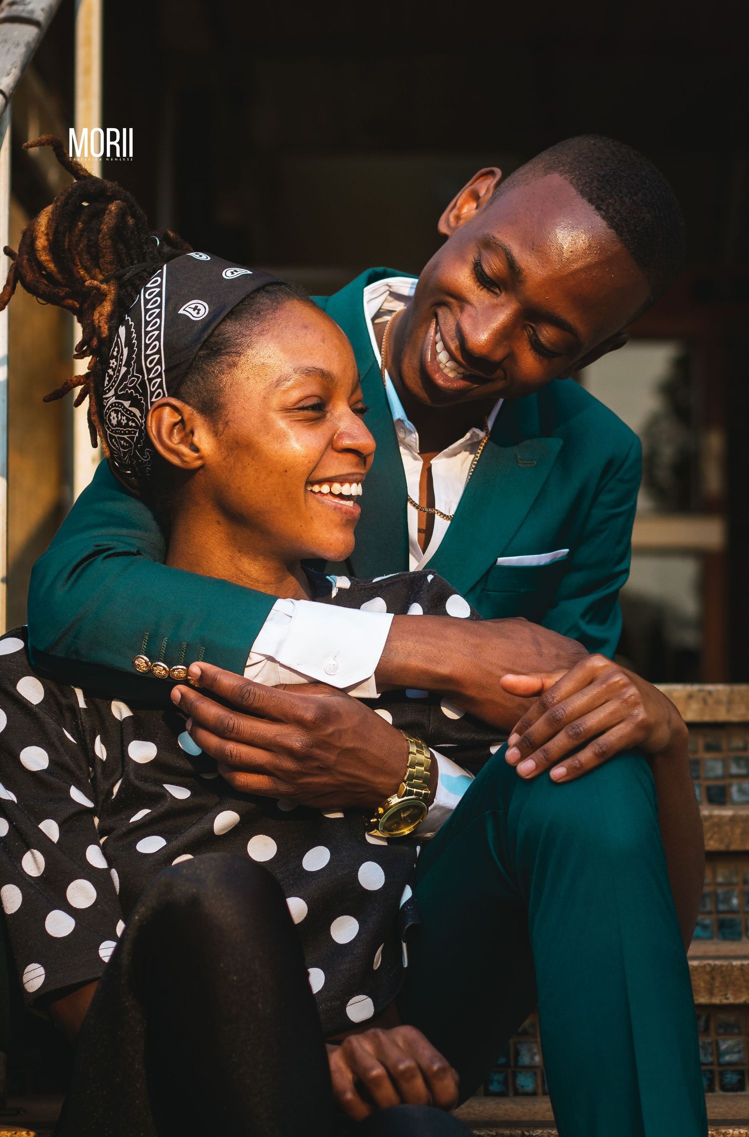 couple embracing