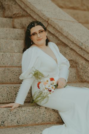 Fort Worth Texas downtown courthouse wedding photography-elopement photographer based in Texas with a vintage look and retro style