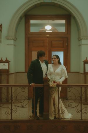 Fort Worth Texas downtown courthouse wedding photography-elopement photographer based in Texas with a vintage look and retro style