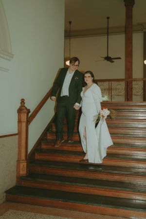 Fort Worth Texas downtown courthouse wedding photography-elopement photographer based in Texas with a vintage look and retro style
