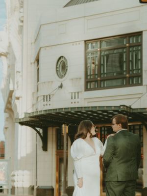 Fort Worth Texas downtown courthouse wedding photography-elopement photographer based in Texas with a vintage look and retro style