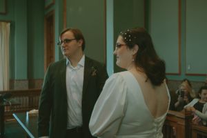 Fort Worth Texas downtown courthouse wedding photography-elopement photographer based in Texas with a vintage look and retro style