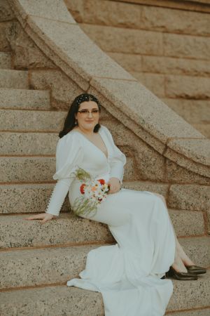 Fort Worth Texas downtown courthouse wedding photography-elopement photographer based in Texas with a vintage look and retro style