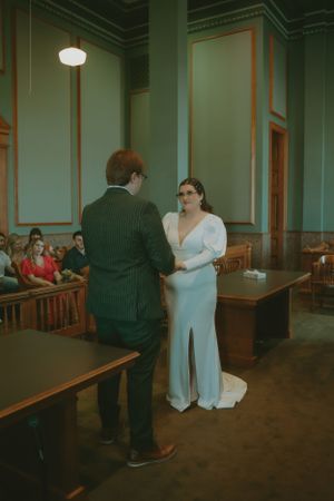 Fort Worth Texas downtown courthouse wedding photography-elopement photographer based in Texas with a vintage look and retro style