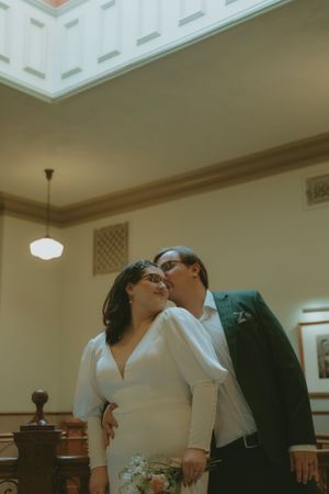 Fort Worth Texas downtown courthouse wedding photography-elopement photographer based in Texas with a vintage look and retro style