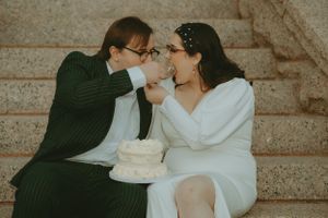 Fort Worth Texas downtown courthouse wedding photography-elopement photographer based in Texas with a vintage look and retro style