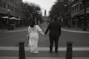 Fort Worth Texas downtown courthouse wedding photography-elopement photographer based in Texas with a vintage look and retro style
