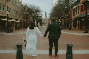 Fort Worth Texas downtown courthouse wedding photography-elopement photographer based in Texas with a vintage look and retro style