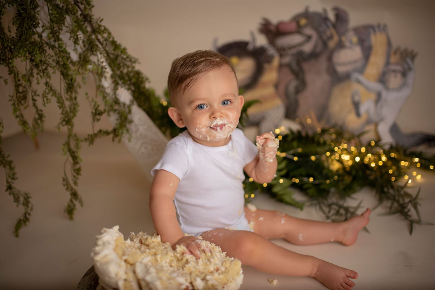 cake smash photography, first birthday photos in vermont