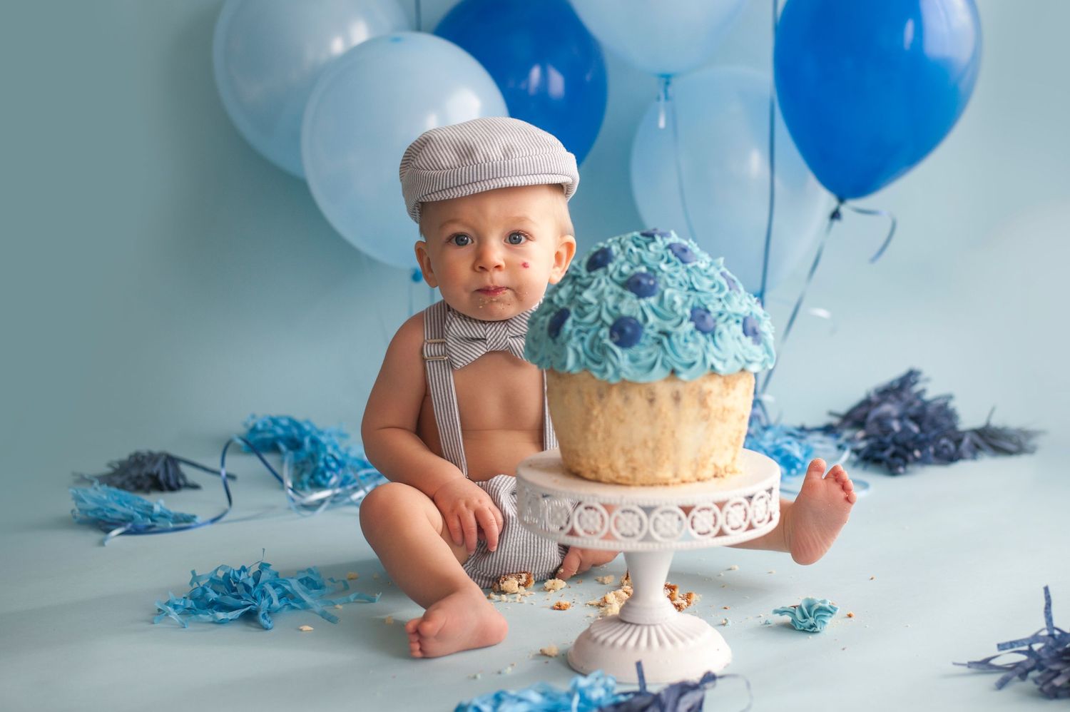 cake smash photography, first birthday photos in vermont
