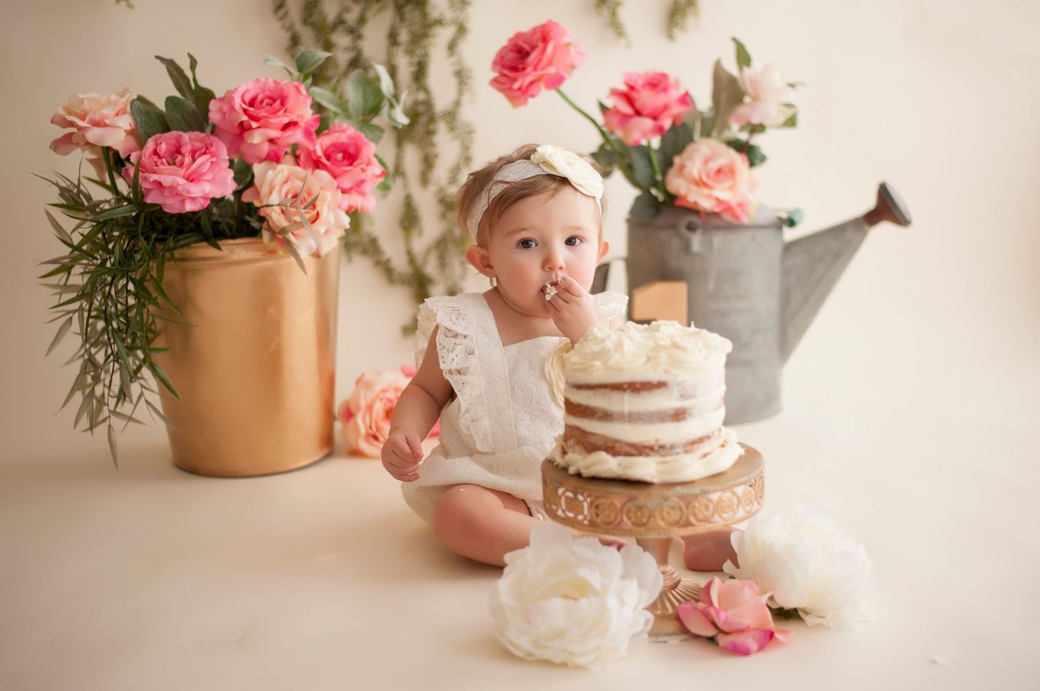 cake smash photography, first birthday photos in vermont