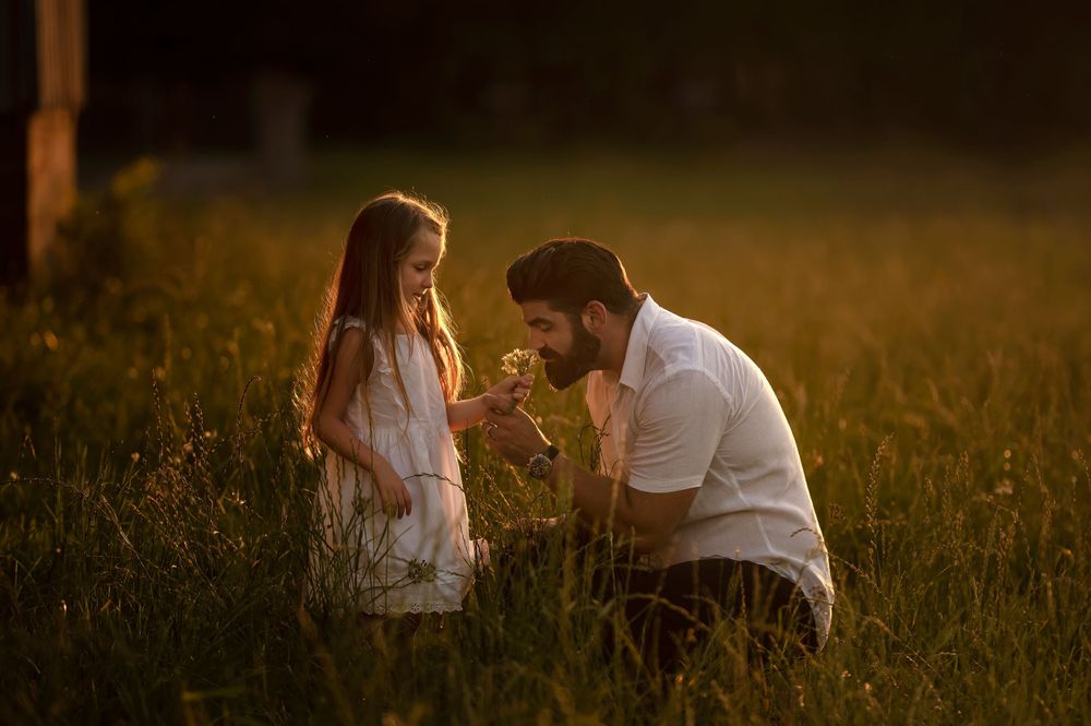 Daddy Daughter Golden Hour Session, Lafayette, LA