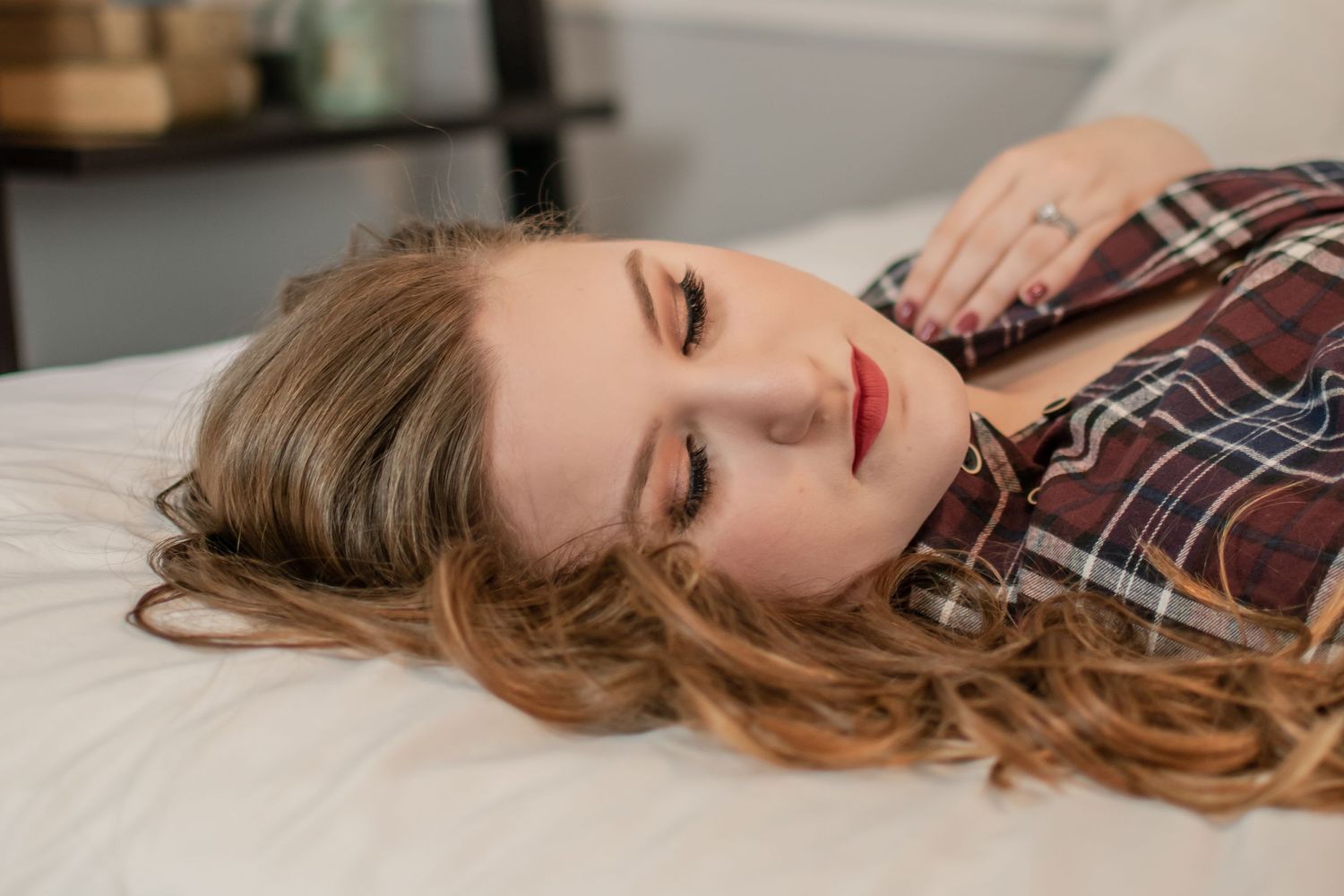 Boudoir in flannel, boudoir photography in cairo, ga