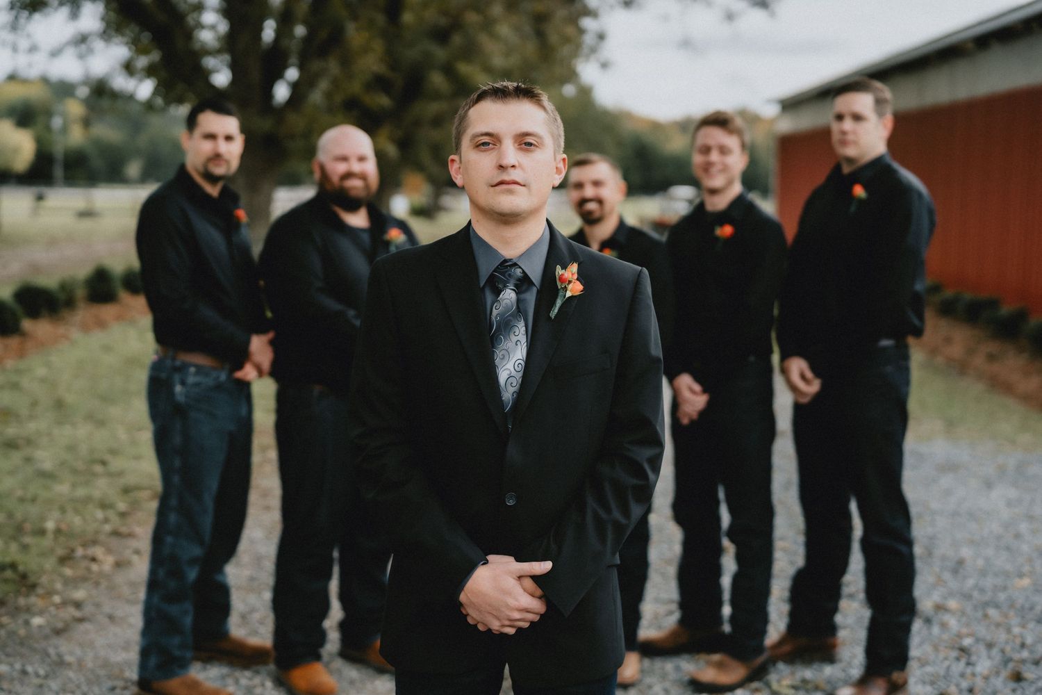 Groomsman at Morgan view Farms Wedding, Macon, GA Wedding Venue wedding photography