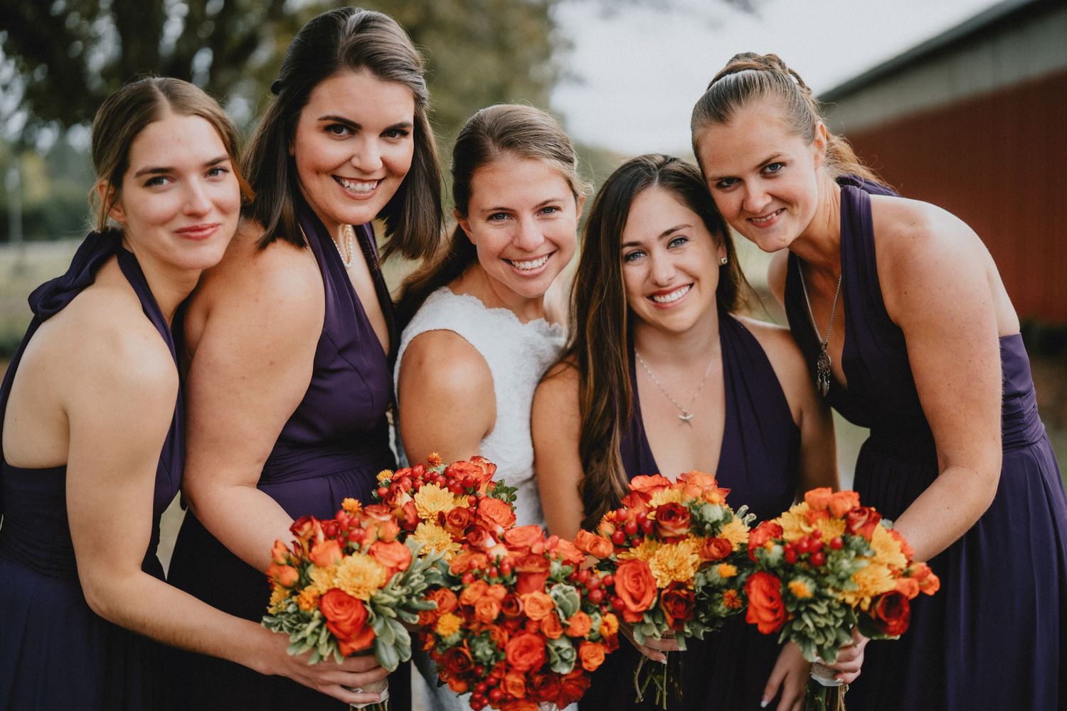 Bridesmaids at Morgan view Farms Wedding, Macon, GA Wedding Venue