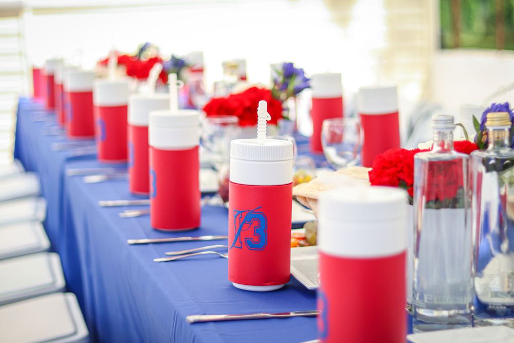 Personalized Bar Mitzvah decor by BrandItByB captured by PicMeUpStudios, a local bar mitzvah photographer.