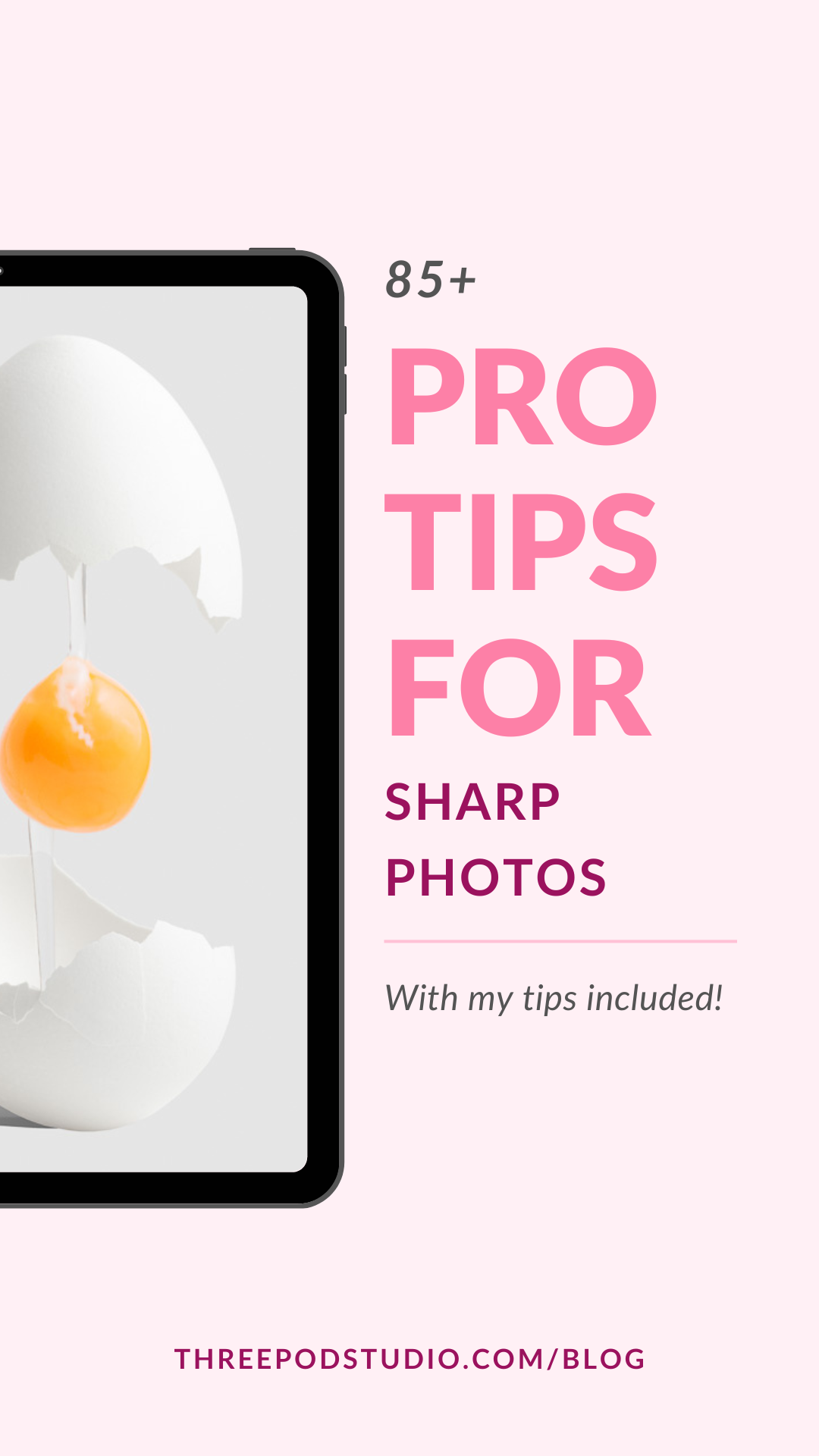 Pro Tips For Sharp Photos Flyer - Photo & Design by © Reka Csulak - Three Pod Studio
